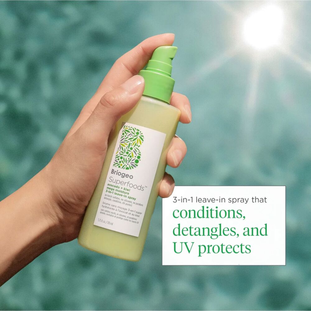 NEW Briogeo Avocado + Kiwi Mega Moisture Leave-in Conditioner Spray - Picture 4 of 10